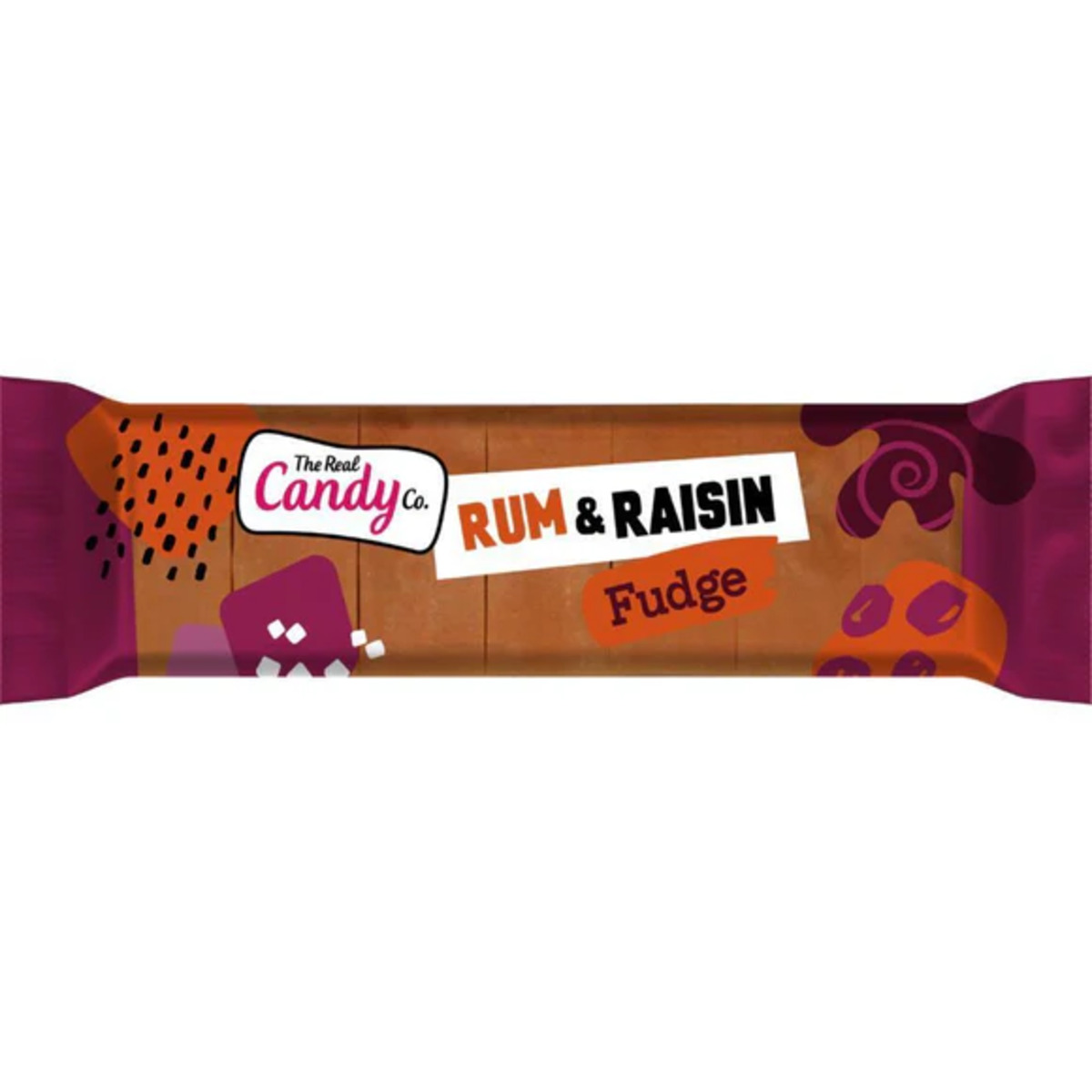The Real Candy Co Rum & Raisin Fudge Bar
